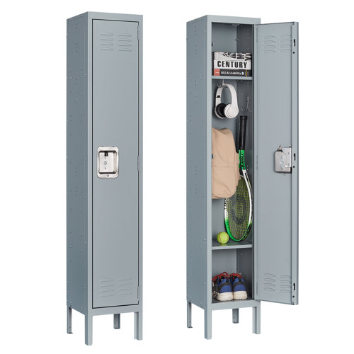 Metal 1 - Tier 12'' Gym Locker with Padlock